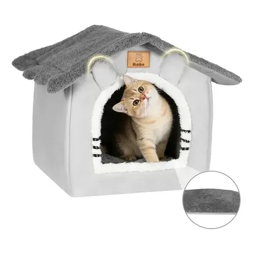 Casa Iglu Para Mascota Cama Gatos Michis Con Cojín Lavable en oferta en Mercado Libre Chile