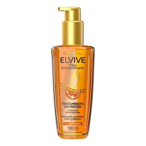 L'Oréal Paris Aceite capilar Elvive Óleo Extraordinario Nutre y aporta brillo a tu cabello, control de frizz en oferta en Mercado Libre Chile