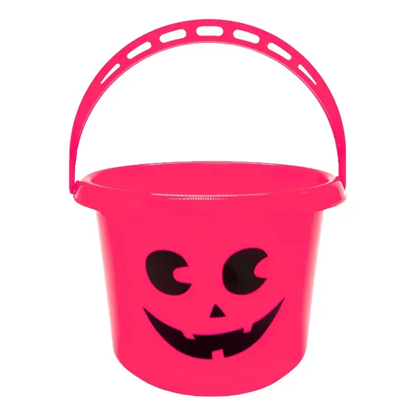 Balde Calabaza Para Dulces Halloween Fucsia en oferta en Mercado Libre Chile